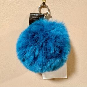 Adrienne Landau rabbit fur pom keychain (real fur)